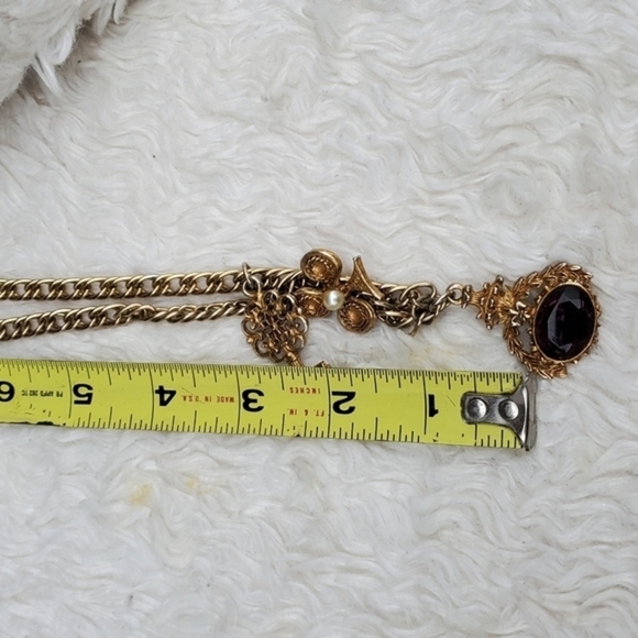 Vintage 70s‎ Station Necklace - Picture 4 of 8